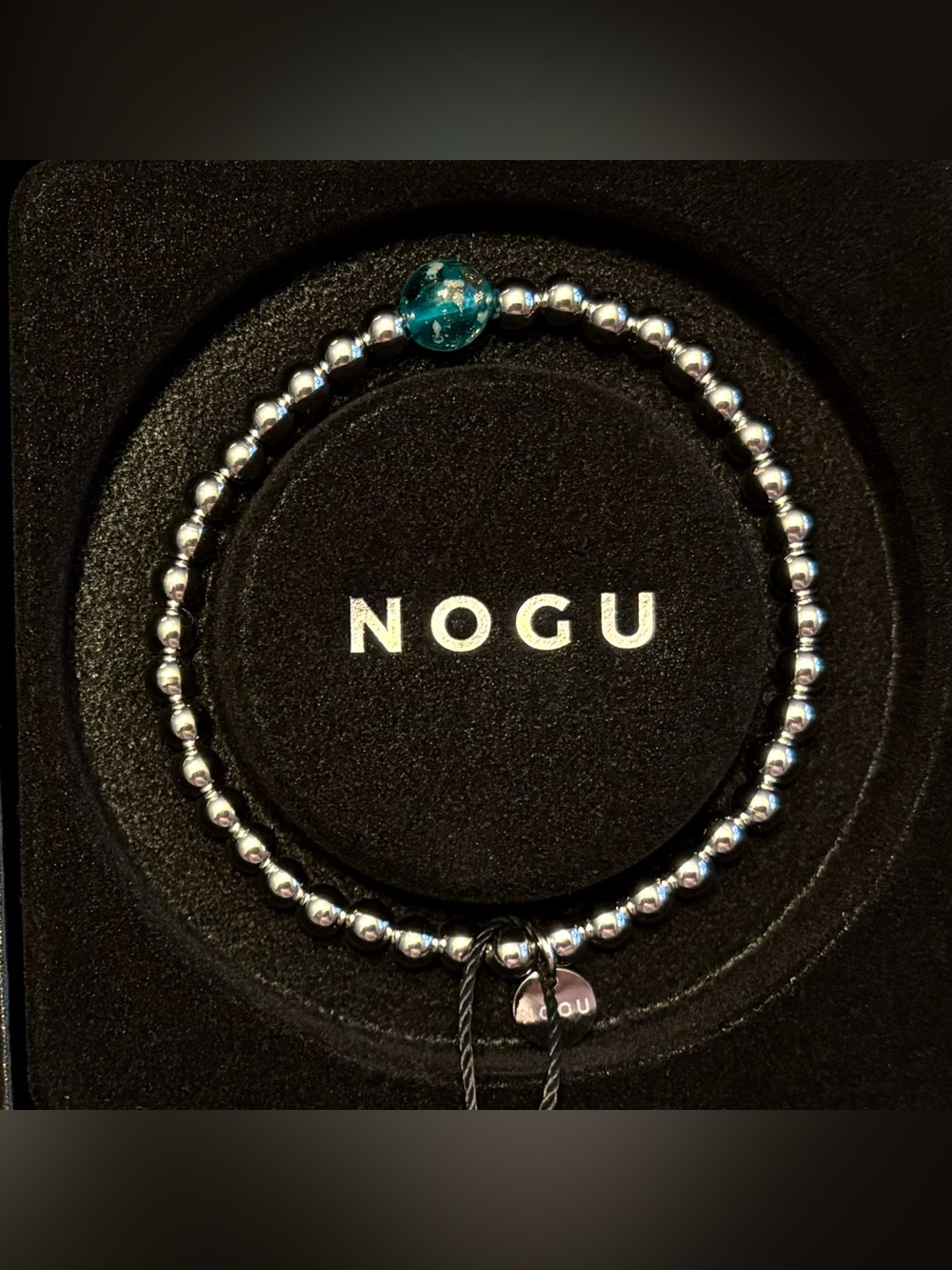 🩵🩵NOGU Single Bead Teal Firefly Bracelet 🩵🩵